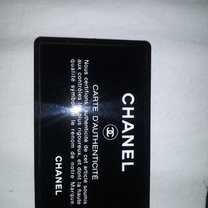 Chanel Authenticity Card and bag